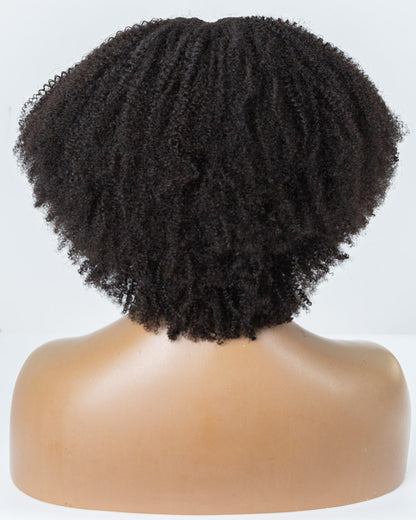 14" Kinky Thinner Parting U-part Wig Size M - XQC-312