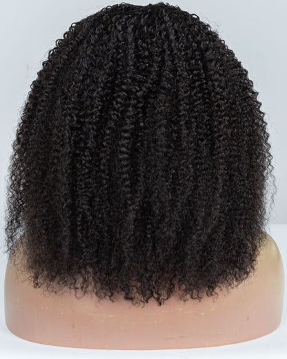 18" Coily & Curly Thinner Parting U-part Wig Size M - XQC-313