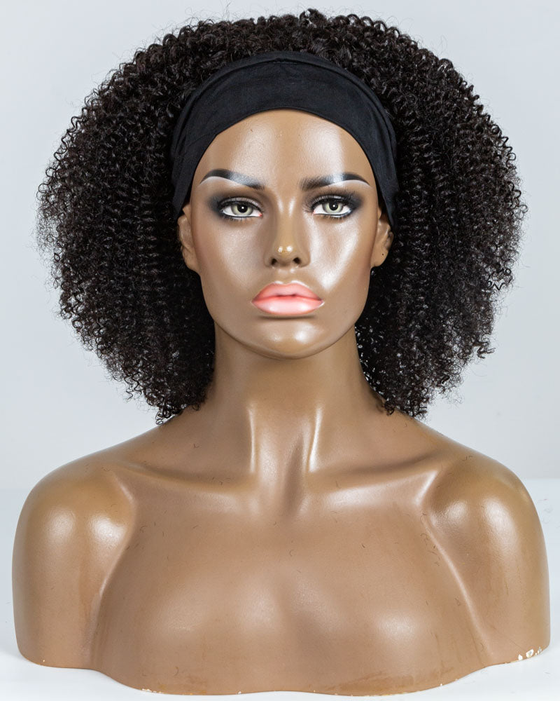 16" Coily Classic Headband Wig Size S - XQC-325
