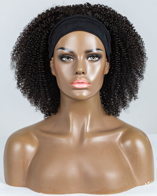 16" Coily Classic Headband Wig Size S - XQC-325