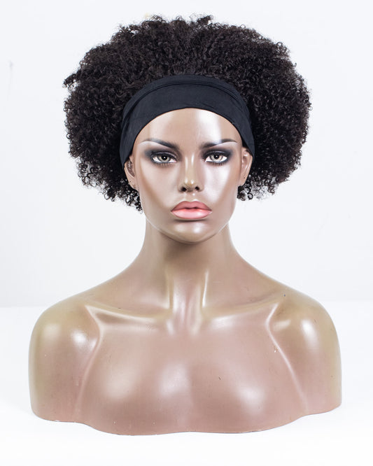 10" Coily Classic Headband Wig Size S - XQC-372