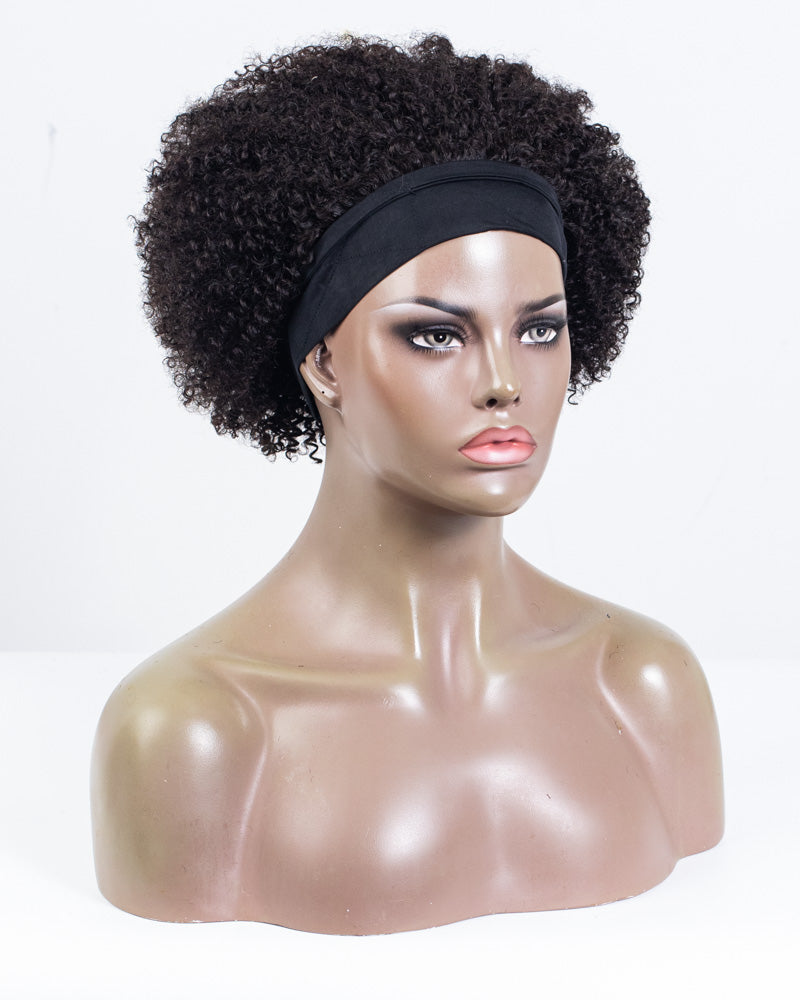 10" Coily Classic Headband Wig Size S - XQC-372