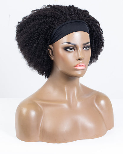 12" Kinky Classic Headband Wig Size M - XQC-375