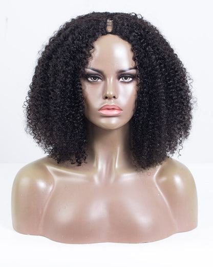 18" Curly BYE BYE Leave-Out™ Thin Part Wig Size S - XQC-389