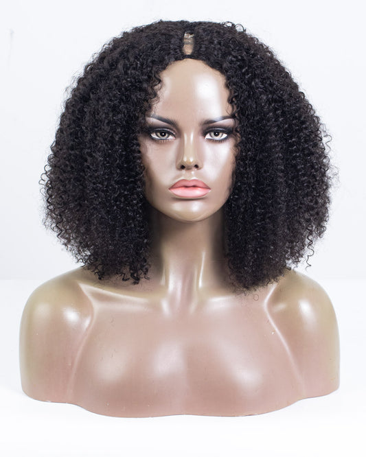 18" Curly BYE BYE Leave-Out™ Thin Part Wig Size S - XQC-389