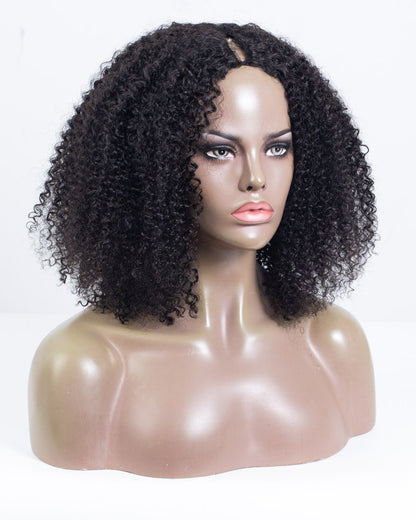 18" Curly BYE BYE Leave-Out™ Thin Part Wig Size S - XQC-389