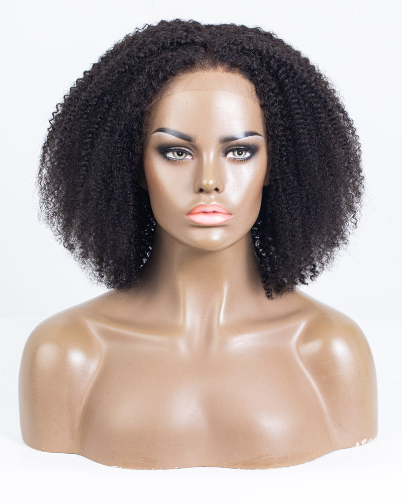 14" Coily Lace Closure Wig (5"*5") Size S-XQC-408