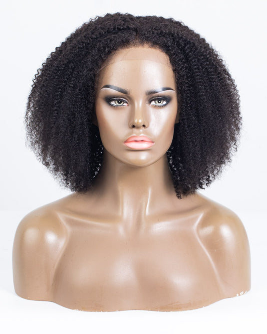14" Coily Lace Closure Wig (5"*5") Size S-XQC-408