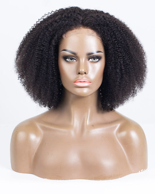 14" Coily Lace Closure Wig (4"*4") Size S-XQC-424