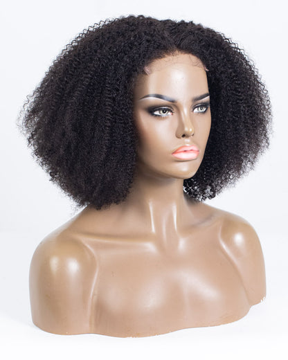 14" Coily Lace Closure Wig (4"*4") Size S-XQC-424