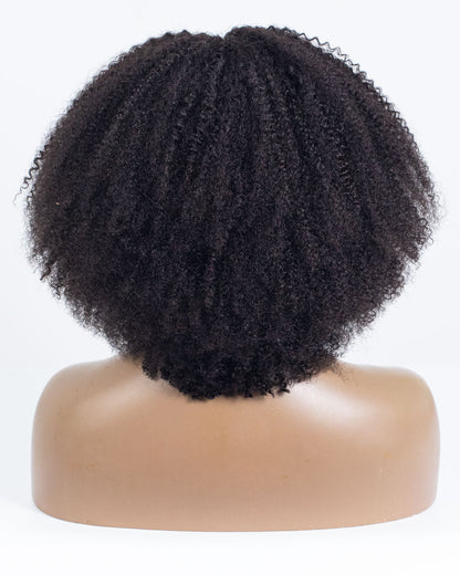 14" Coily Lace Closure Wig (4"*4") Size S-XQC-424