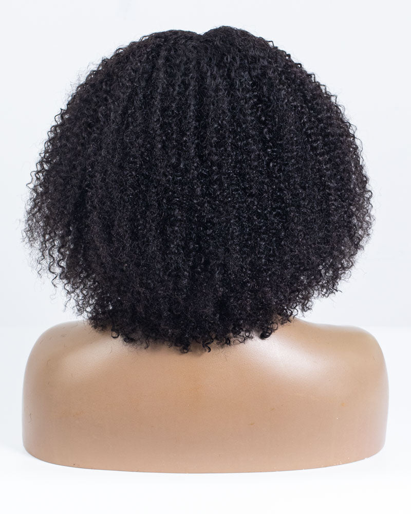 16" Curly Thinner Parting U-part Wig Size S - XQC-425