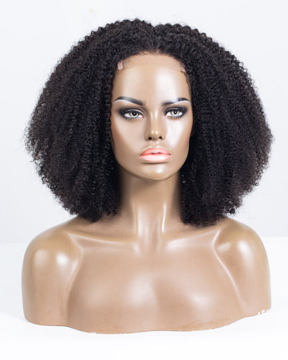 16" Coily Lace Closure Wig (4"*4") Size M-XQC-437