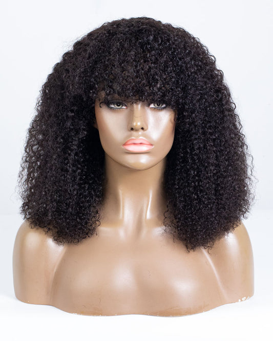 18" Curly Shake N Go Bang Wig XQC-452