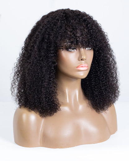 18" Curly Shake N Go Bang Wig XQC-452