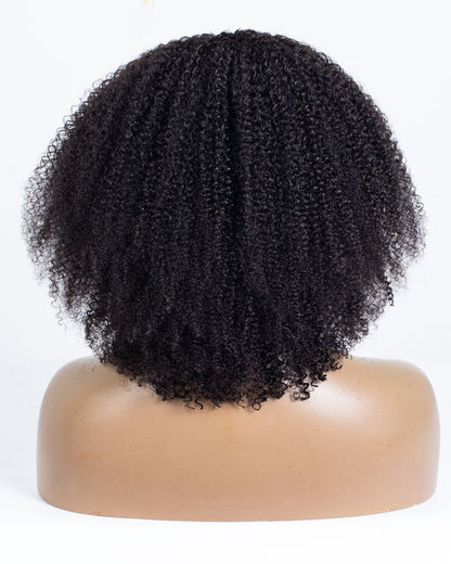 18" Coily Seamless Thin Part Wig - XQC-454