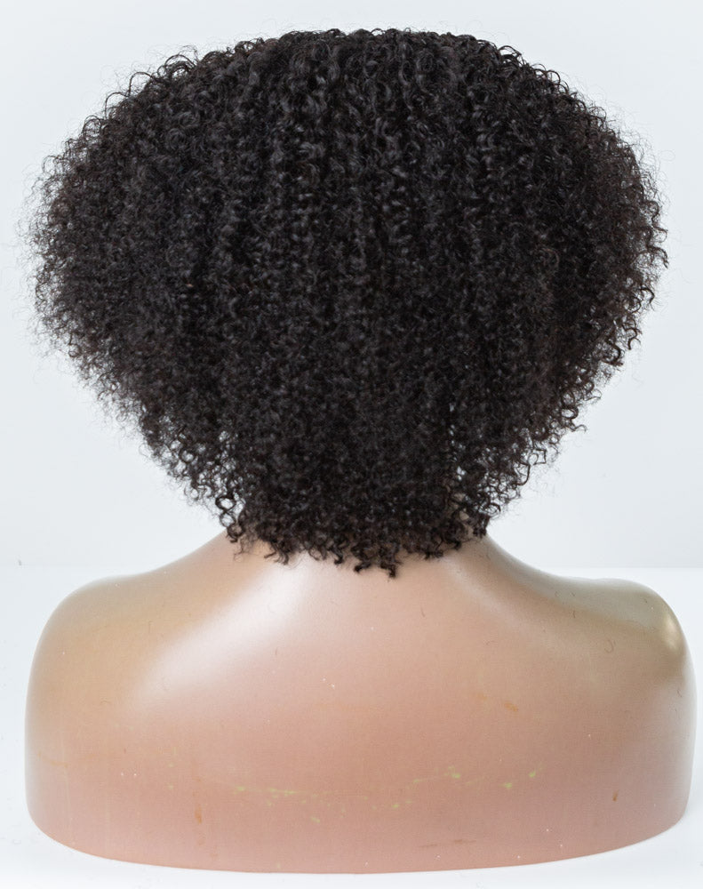 12" Curly Thinner Parting U-Part Wig Size S - XQC-315