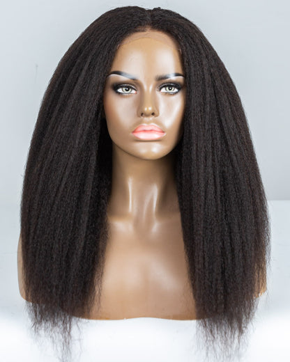 18" Kinky Blow out Lace Closure Wig (4"*4") Size M-XQC-316