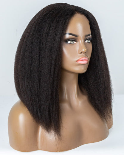 14" Kinky Blow out Lace Closure Wig (4"*4") Size S-XQC-320