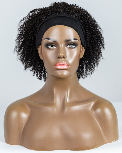 10" Coily Classic Headband Wig Size M - XQC-321