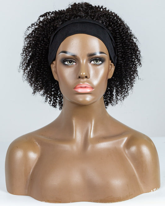 10" Coily Classic Headband Wig Size M - XQC-321