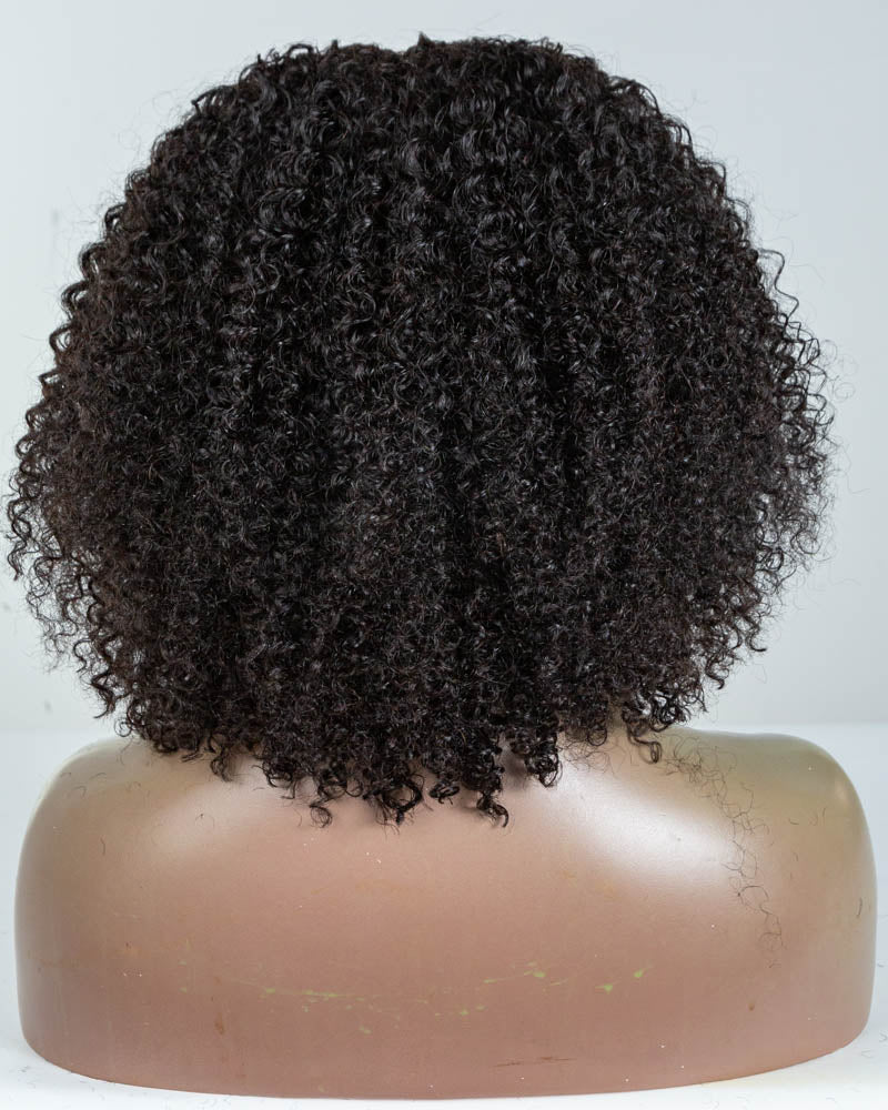 16" Curly Thinner Parting U-Part Wig Size M - XQC-349