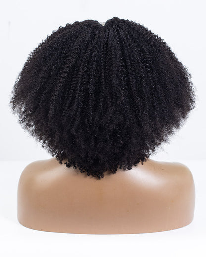 18" Kinky & Coily Thinner Parting U-Part Wig Size S - XQC-358