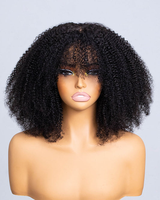 Coily Shake N Go Full Wig with Bangs- CFB001
