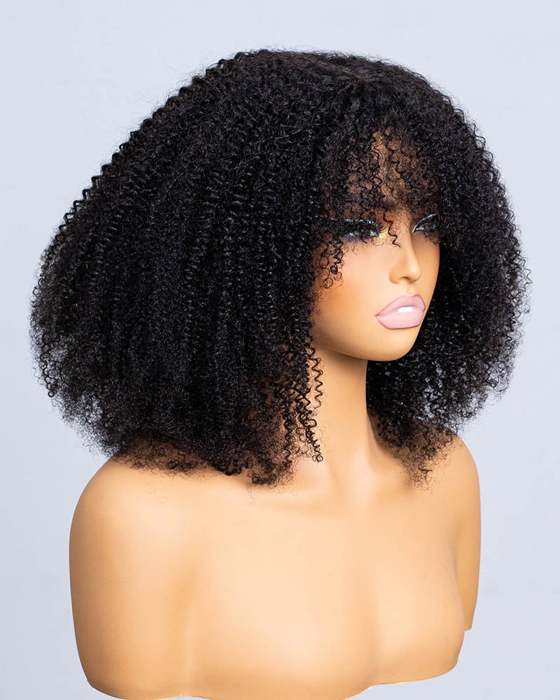 Coily Shake N Go Full Wig with Bangs- CFB001