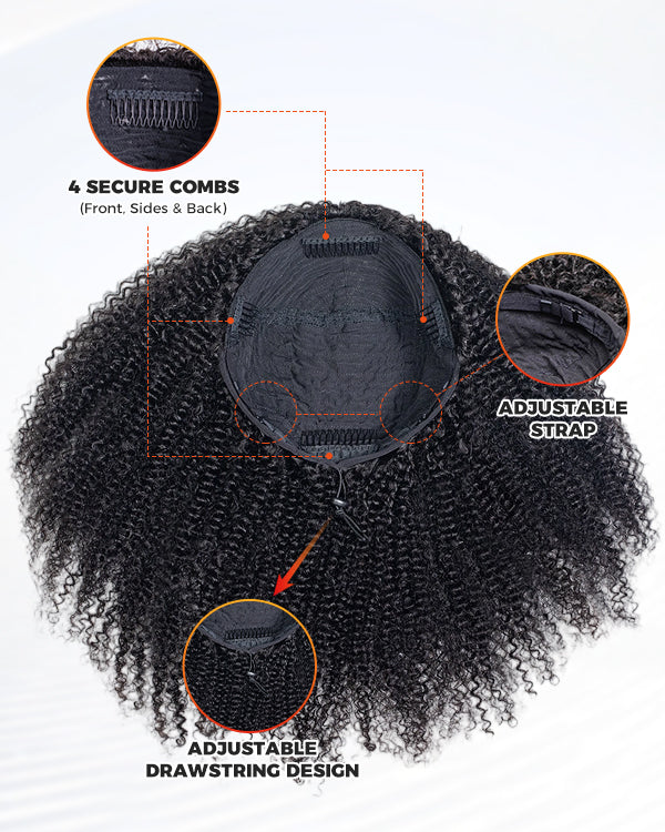 Kinky Blow-out 3 in 1 Half Wig - KSHW001