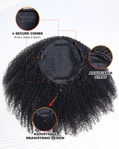 Kinky Blow-out 3 in 1 Half Wig - KSHW001