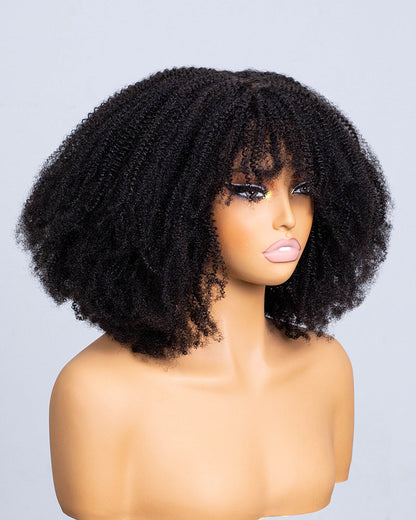 Kinky Shake N Go Full Wig with Bangs-KFB001